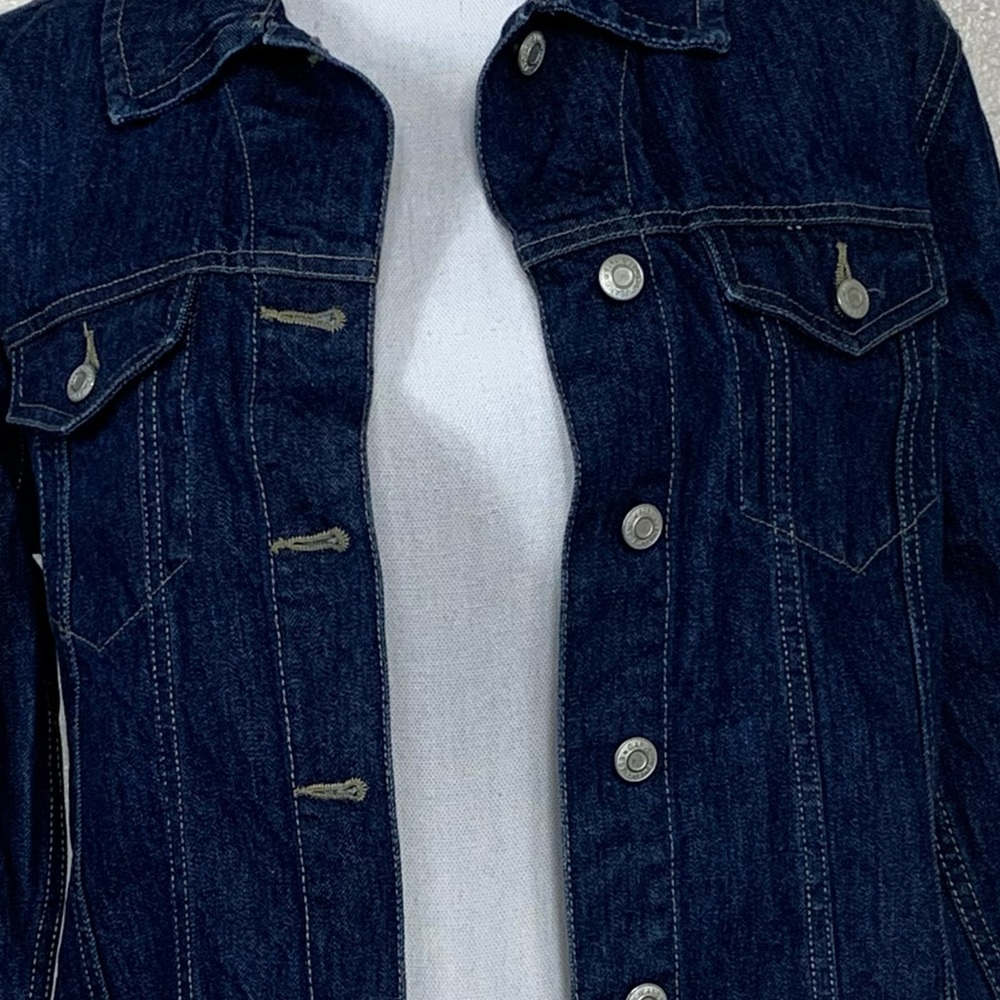 Gap Blue Denim Jacket, Side Medium - image 4